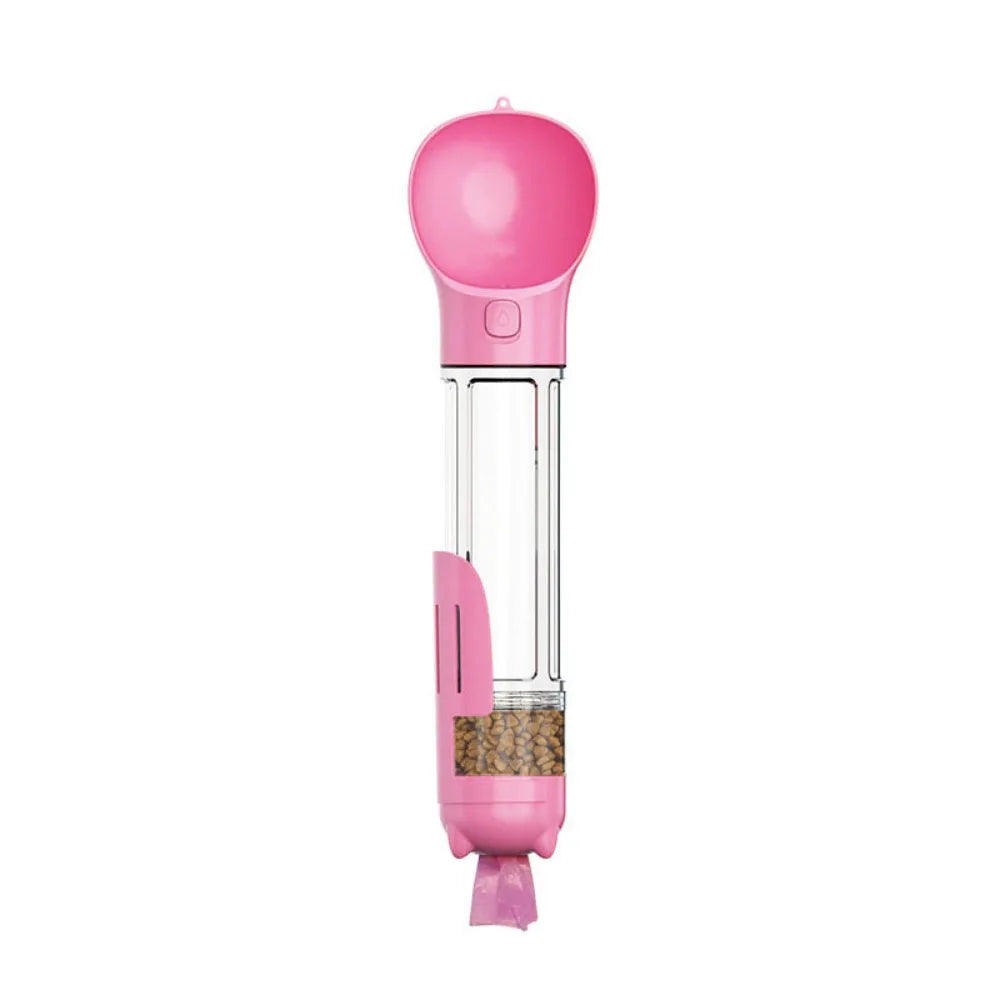 Luxe 3-in-1 Pet Dispenser – 300/500ml | Waterfles, Voercontainer & Afvaloplossing in Één