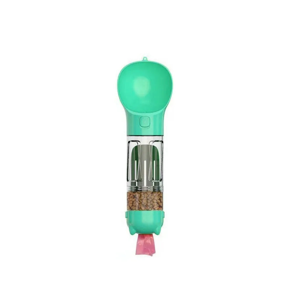 Luxe 3-in-1 Pet Dispenser – 300/500ml | Waterfles, Voercontainer & Afvaloplossing in Één