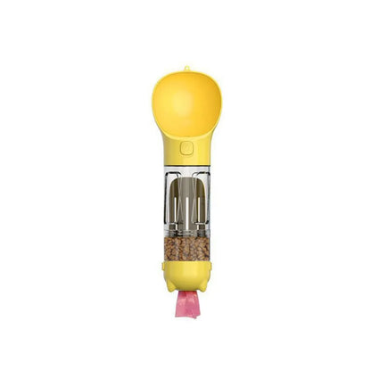 Luxe 3-in-1 Pet Dispenser – 300/500ml | Waterfles, Voercontainer & Afvaloplossing in Één