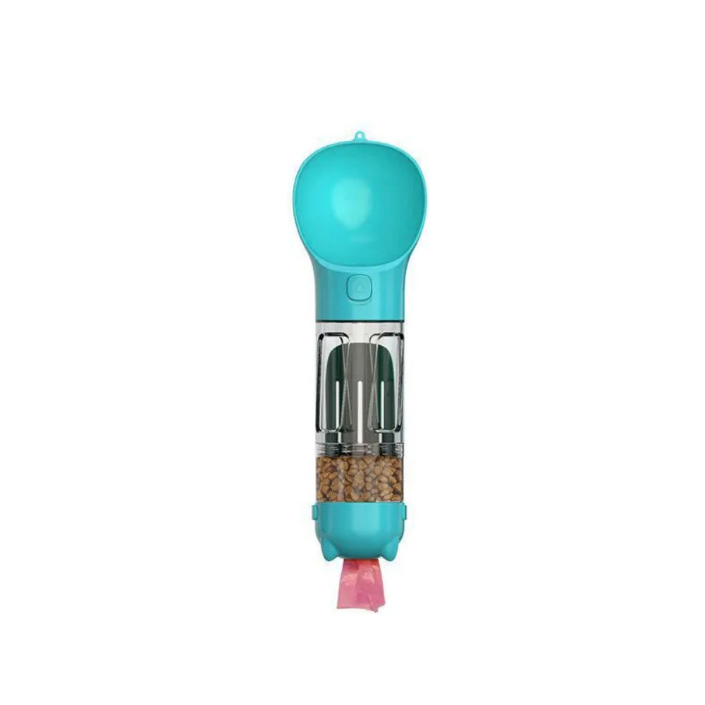 Luxe 3-in-1 Pet Dispenser – 300/500ml | Waterfles, Voercontainer & Afvaloplossing in Één