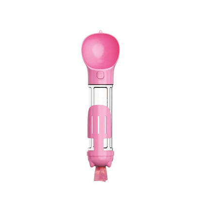 Luxe 3-in-1 Pet Dispenser – 300/500ml | Waterfles, Voercontainer & Afvaloplossing in Één