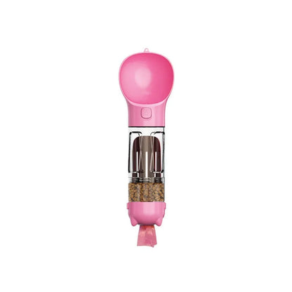Luxe 3-in-1 Pet Dispenser – 300/500ml | Waterfles, Voercontainer & Afvaloplossing in Één
