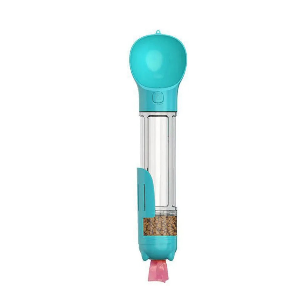 Luxe 3-in-1 Pet Dispenser – 300/500ml | Waterfles, Voercontainer & Afvaloplossing in Één