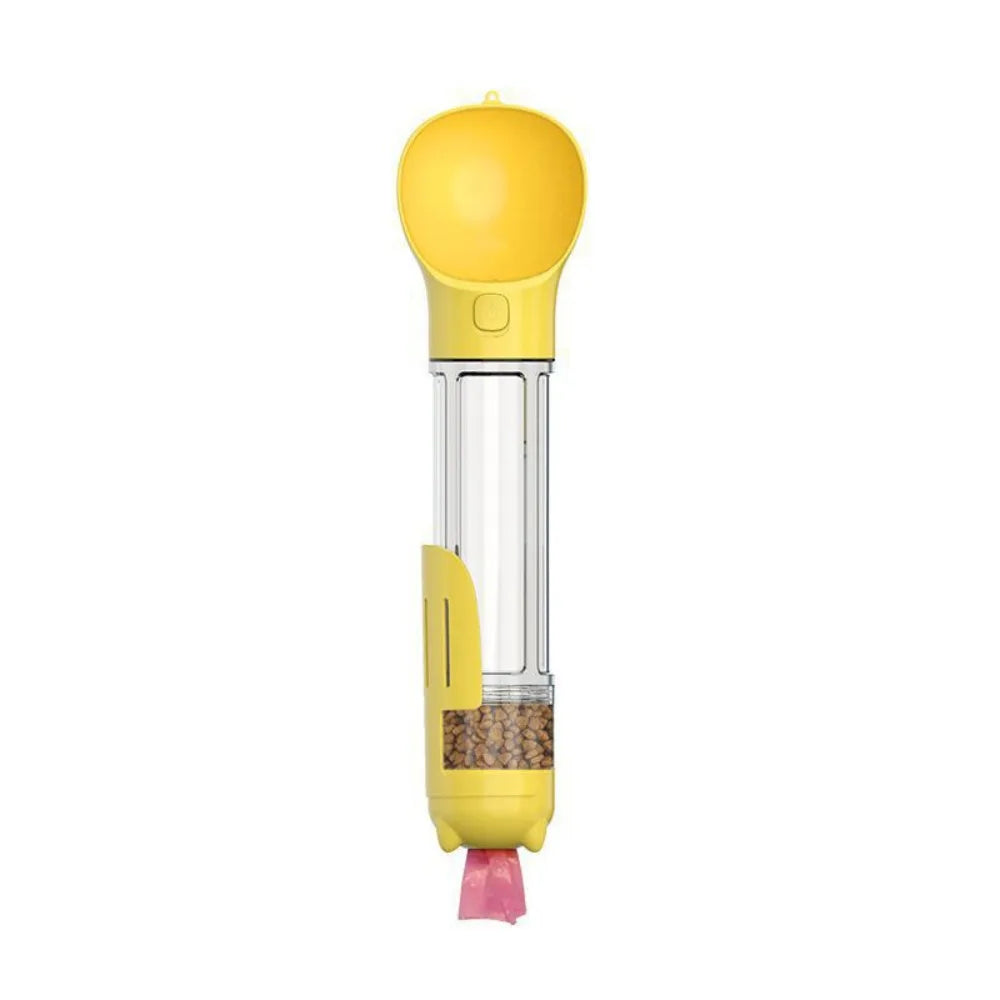 Luxe 3-in-1 Pet Dispenser – 300/500ml | Waterfles, Voercontainer & Afvaloplossing in Één