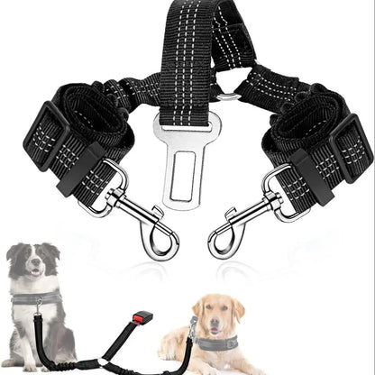 TwinPaws Autogordel – Dubbele Veiligheid voor Honden
